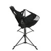 SKRAN Hammock Folding Camping Chair,Aluminum Alloy Adjustable Back Swinging Chair With Pillow,Cup Holder, Recliner Carry Bag For Lawn Camp,Fishing - 3 of 4