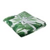 Northlight 50" x 60" Tropical Leaves Plush Fleece Throw Blanket - White/Green - 3 of 3