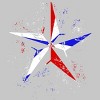 Men's Design By Humans American Flag Nautical Star - Grunge By Mel00 T-Shirt - 2 of 4