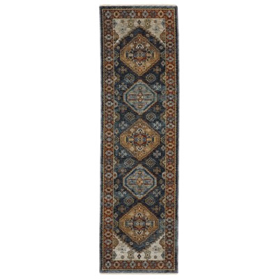 Oriental Weavers Aberdeen 005W1 Blue/ Multi Indoor Area Rug - 2'3" x 7'6"