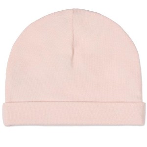MiniMoi Infant Girls Solid Color Cotton Rich Baby Beanie - 1 of 4