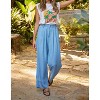 Women's Printed Sleeveless Tee - SKIES ARE BLUE - 4 of 4