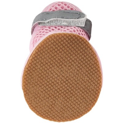 Pet Life Sporty-Supportive Water-Resistant Mesh Dog Sandals Shoes- Set Of 4, LG, Orange