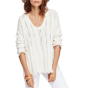 Free People Womens Distressed Pullover Sweater - 1 of 1