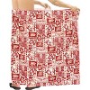 LA LEELA Men's Beach Summer Long Cover Up Vacation Lava Lava Sarong Hawaiian Beachwear Sarongs Samoan Swimwear for Men One Size Red, Turtle - 3 of 4
