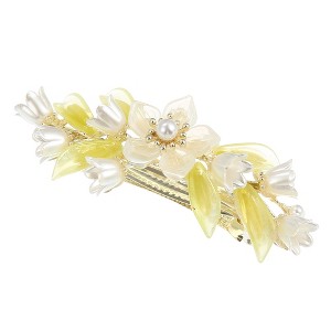Unique Bargains Hair Clips Hair Accessories for Women Hair Barrettes Sparkly Rhinestones Hairpin White - 1 of 4