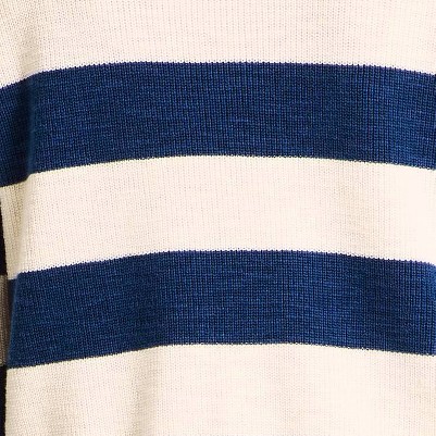 Navy Blue/Cream Stripe