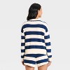 Women's Striped V-Neck Sweater Top - JoyLab™ - 2 of 3