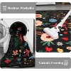 Machine Washable Floral Area Rug, Non-Slip Vintage Low-Pile Carpet for Farmhouse Living Room, Bedroom & Dining Room - 4 of 4