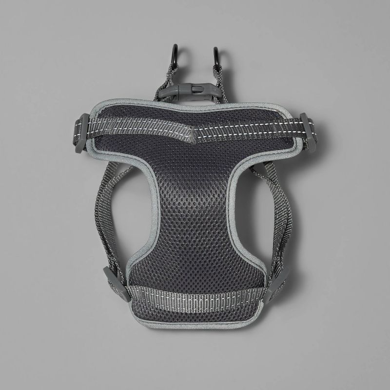Basic Mesh with Reflective Dog Harness - M - Gray - Boots &#38; Barkley&#8482;, 5 of 6