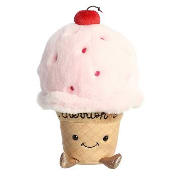Aurora Small I Cherrish You Ice Cream JUST SAYIN' Witty Stuffed Animal Pink 9"