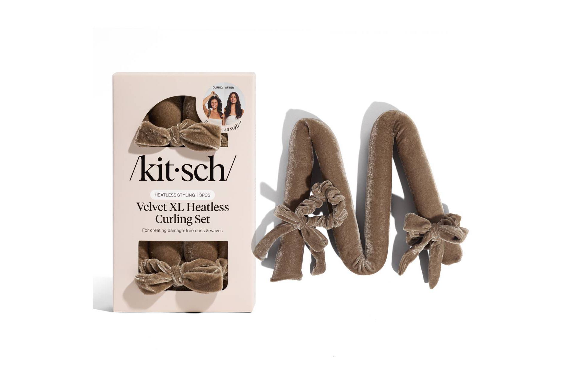 Kitsch Velvet Heatless Curling Set XL Eucalyptus
