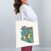 City Creek Prints Arizona State Cowgirl Canvas Tote Bag - 15x16 - Natural - 2 of 2