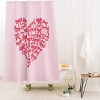 Deny Designs Valentina Ramos Heart Full of Bows Shower Curtain - 2 of 3