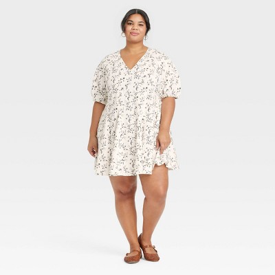 Women's Bell Elbow Sleeve Mini A-Line Dress - Universal Thread™