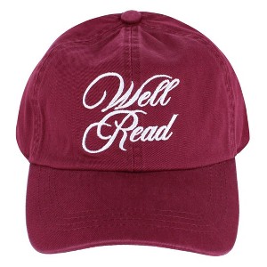 David & Young Women's Well Read Washed Embroidered Baseball Cap - 1 of 4