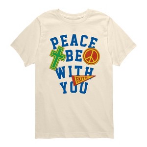 Boys' - Instant Message - Peace Be With You Short Sleeve Graphic T-Shirt - 1 of 4
