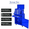 5-Drawer Rolling Tool Chest with Wheels & Detachable Top – Heavy-Duty Steel Toolbox for Garage, Workshop, or Warehouse with Lockable Drawers - 3 of 4