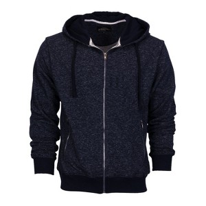 Gioberti Men's Full Zip Up Hoodie with Metal Zipper Pockets - 1 of 4