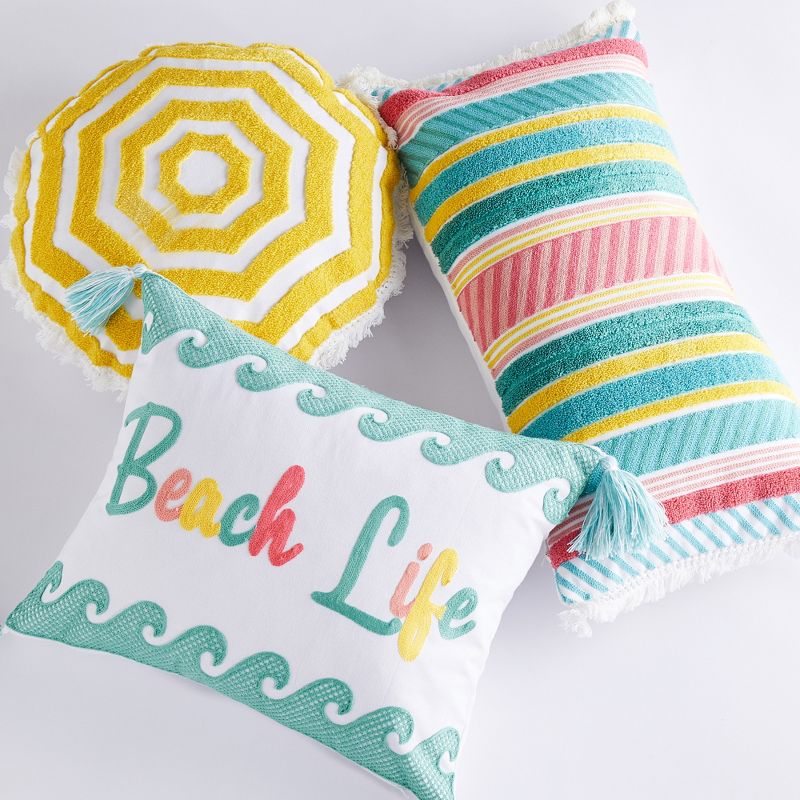 Summertime Beach Life Pillow- Levtex Home, 2 of 5