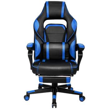 Tangkula Gaming Chair Height Adjustable with Cushion Ergonomic High Back Blue/Black/ Red/ White
