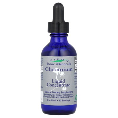 Eidon Ionic Minerals Chromium, Liquid Concentrate, 2 oz (60 ml) (300 mcg per Serving)