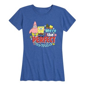 Women's - SpongeBob SquarePants - Valentine's Day Merchandise Short Sleeve Graphic T-Shirt - 1 of 4