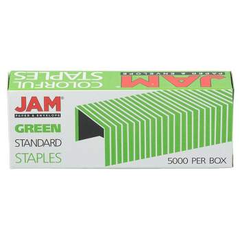Jam Paper Standard Size Colorful Staples, Yellow, 5000/Box (335YE)