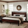 Allewie Platform Bed Frame with Wooden Headboard and Footboard, Heavy Duty 12 Metal Slats Support, No Box Spring Needed, Under Bed Storage, Non-Slip, Noise Free, Easy Assembly - 3 of 4