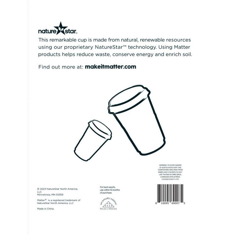 Matter Hot Cup with Lid - 12oz/10ct, 3 of 8