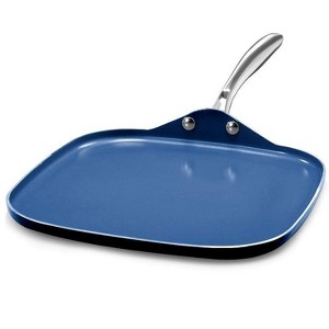 Granitestone Blue 10.5'' Nonstick Square Griddle Pan - 1 of 4