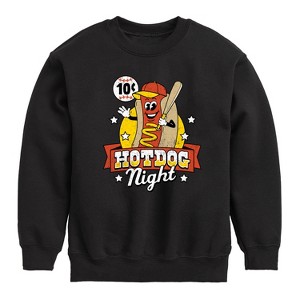 Boys' - Instant Message - Ten Cent Hotdog Night Graphic Long Sleeve Fleece Sweatshirt - 1 of 4