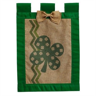 Evergreen Garden Sub Burlap St. Pat Flag