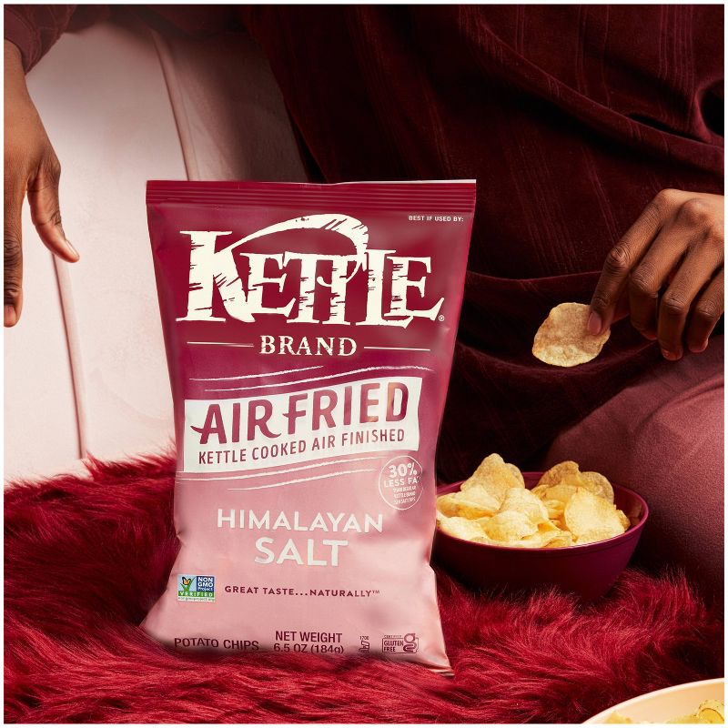 Kettle Brand Potato Chips Air Fried Himalayan Salt Kettle Chips - 6.5oz, 4 of 15
