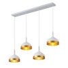Artcraft Lighting Dash 4 - Light Island Pendant Light in  White/Gold - 3 of 4