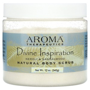 Abra Therapeutics Natural Body Scrub, Divine Inspiration, Neroli & Sandalwood, 12 oz (340 g) - 1 of 4