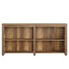 Resenkos Wood Grain Console Table, Entryway Display & Sofa Table, Brown - 3 of 4