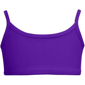 City Threads USA-Made Girls UPF 50+ Bikini Swim Top - 1 of 4