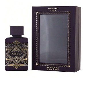 Lattafa Badee Al Oud Amethyst By Lattafa Unisex Bulgarian Rose, Turkish Rose, Vanilla, Agarwood, Jasmine  Eau De Parfum Spray 3.4 Oz - 1 of 1