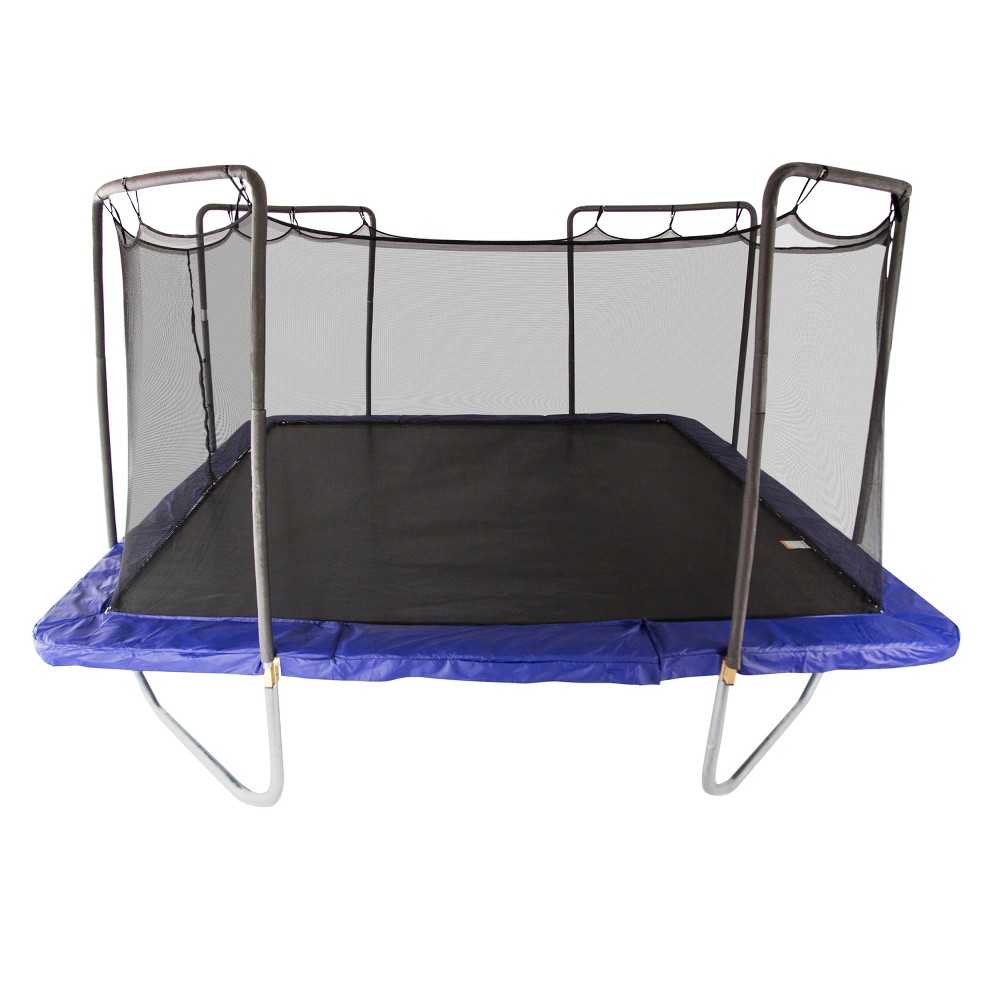 Photos - Trampoline Skywalker  15 Foot Square Trampoline and Enclosure - Blue