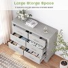 6 Drawer Dresser for Bedroom, Wooden White Dresser, Modern Chest Dresser with Deep Drawers, Storage Dressers Organizer for Living Room, Hallway - image 4 of 4