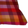 Deny Designs Camilla Foss Gingham Square Outdoor Throw Pillow Red - 3 of 4