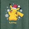 Women's - Pokémon - Holiday Designs Lightweight French Terry Wide Neck Long Sleeve Shirt - 2 of 4