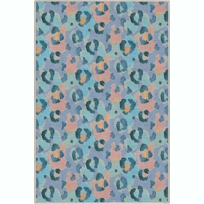 Well Woven Modern Daisy Flowers Blue Kids Room Floral 3'3