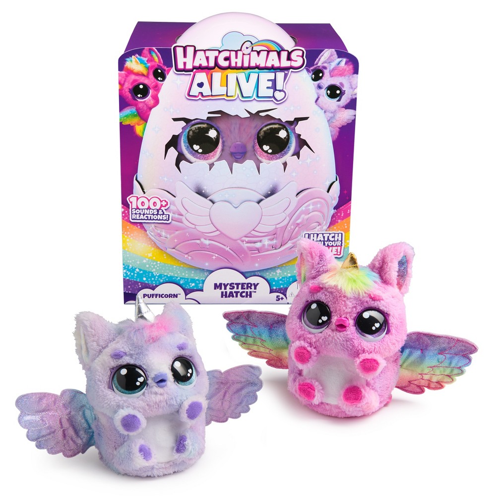 Photos - Doll Spin Master Hatchimals Alive Mystery Hatch Interactive Pufficorn with Mist, Lights & Sounds 