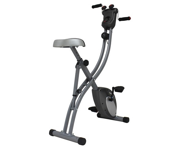 Sunny  and Fitness (SF-B1412H) Folding Upright Bike with Arm Exerciser