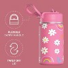 Hydrapeak Mini 14oz Kids Stainless Steel Insulated Water Bottle With Leak Proof Straw Lid - 3 of 4