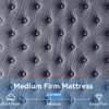 Sailvan Mattress in a Box, 12 inch Mattress Cooling Gel Infused Memory Foam and Pocket Spring Hybrid Mattress with Medium Firm & Edge Support, Gray - 3 of 4