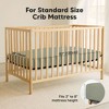 KeaBabies 2pk Soothe Waterproof Fitted Crib Sheets for Girl, Boy, 100% Organic Soft Cotton Crib Mattress Protector Sheet - 3 of 4
