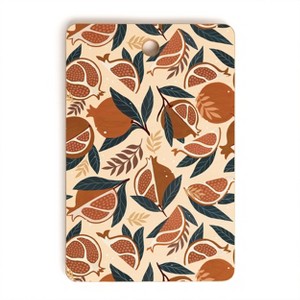 Avenie Pomegranate Terracotta Cutting Board Rectangle - Deny Designs - 1 of 3